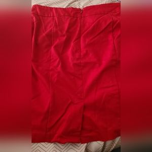 A nice red size 14 skirt.